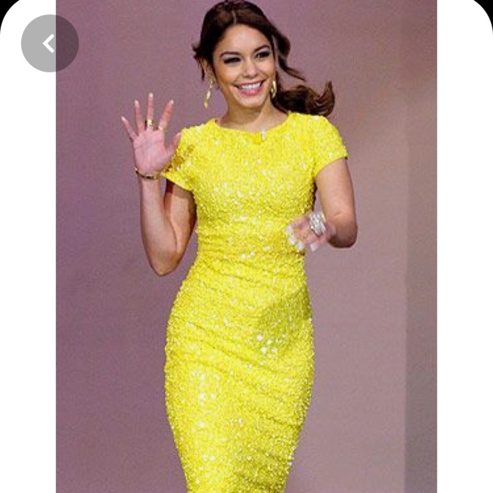 Yellow Alice and Olivia dress